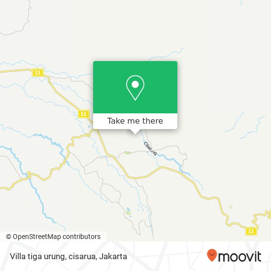 Villa tiga urung, cisarua map