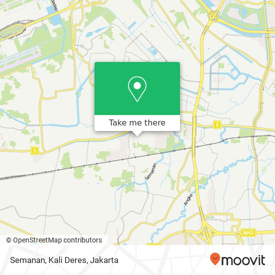 Semanan, Kali Deres map