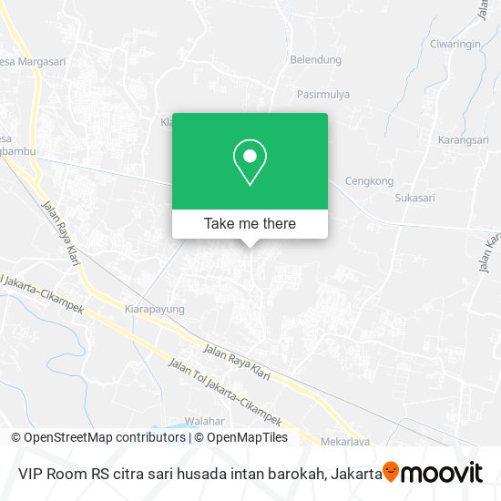 VIP Room RS citra sari husada intan barokah map