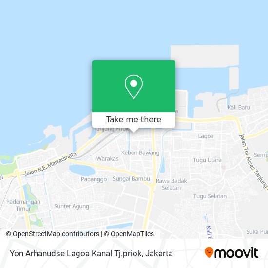Yon Arhanudse Lagoa Kanal Tj.priok map