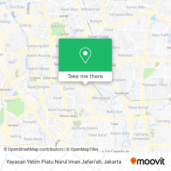 Yayasan Yatim Piatu Nurul Iman Jafari'ah map