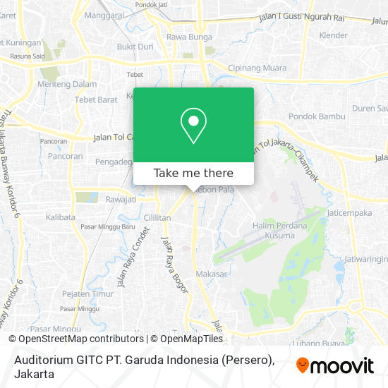 Auditorium GITC PT. Garuda Indonesia (Persero) map