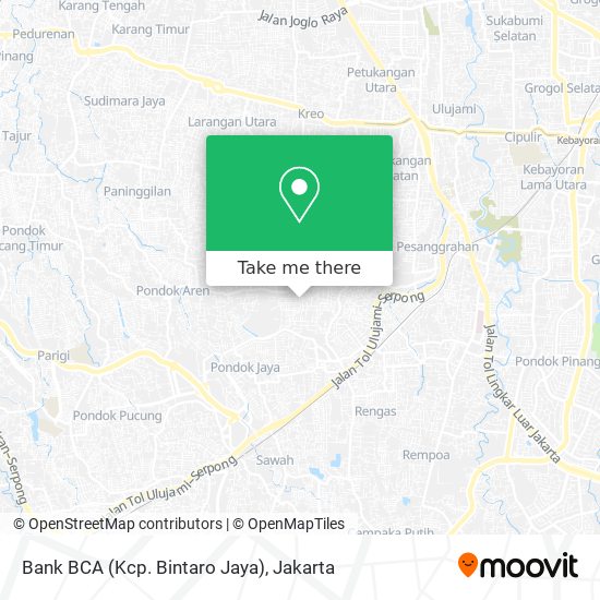 Bank BCA (Kcp. Bintaro Jaya) map