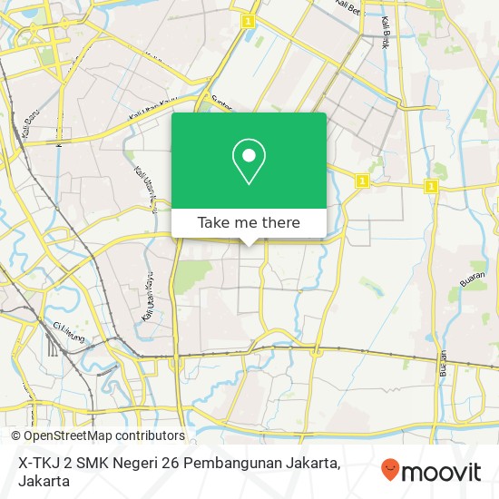 X-TKJ 2 SMK Negeri 26 Pembangunan Jakarta map