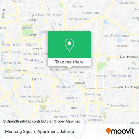 Menteng Square Apartment map