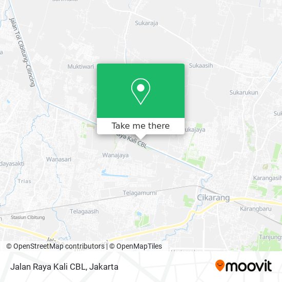 Jalan Raya Kali CBL map