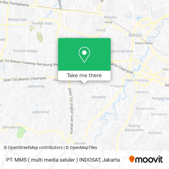 PT. MMS ( multi media seluler ) INDOSAT map
