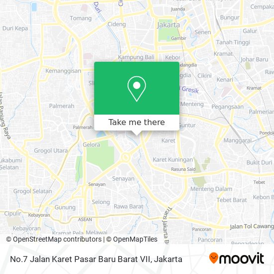 No.7 Jalan Karet Pasar Baru Barat VII map