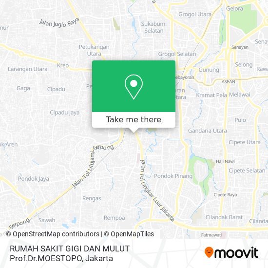 RUMAH SAKIT GIGI DAN MULUT Prof.Dr.MOESTOPO map