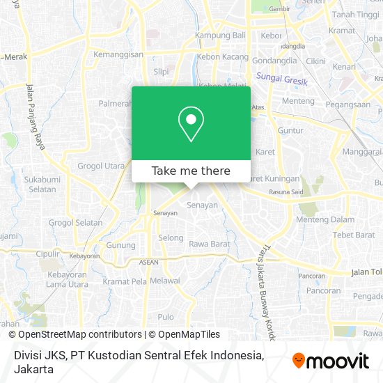 Divisi  JKS, PT Kustodian Sentral Efek Indonesia map