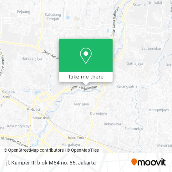 jl. Kamper III blok M54 no. 55 map