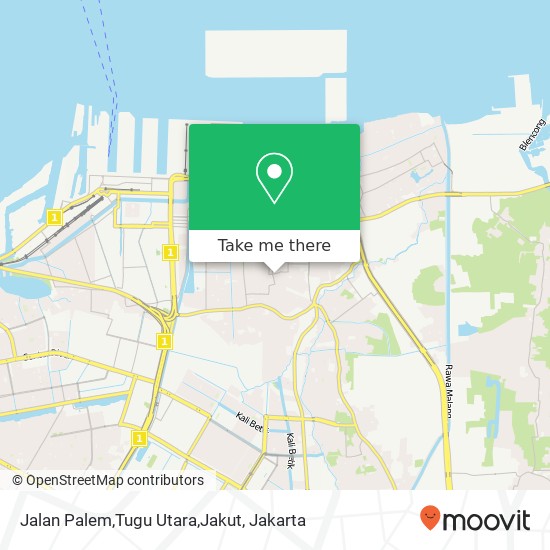 Jalan Palem,Tugu Utara,Jakut map