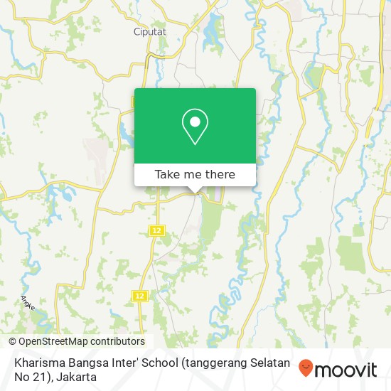 Kharisma Bangsa Inter' School (tanggerang Selatan No 21) map