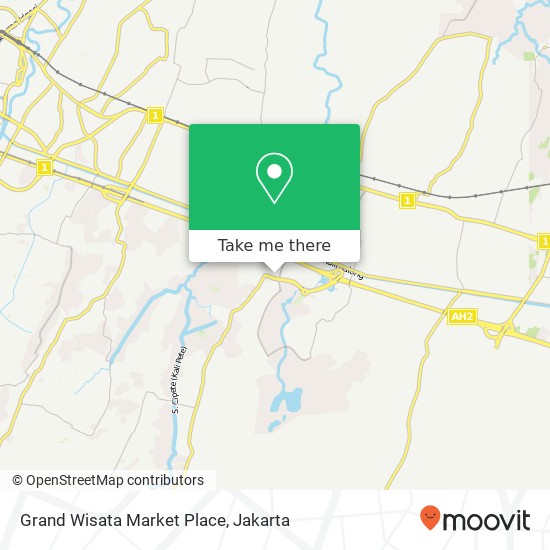 Grand Wisata Market Place map