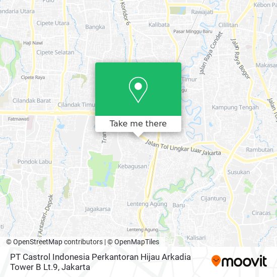 PT Castrol Indonesia Perkantoran Hijau Arkadia Tower B Lt.9 map