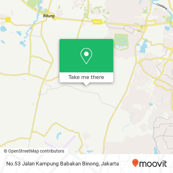 No.53 Jalan Kampung Babakan Binong map