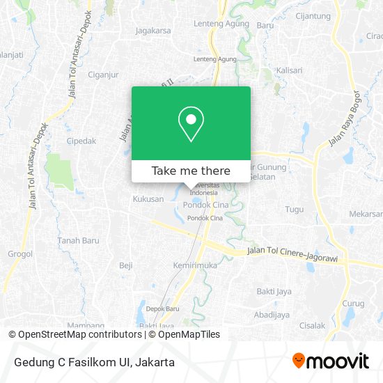 Gedung C Fasilkom UI map