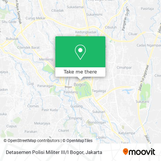 Detasemen Polisi Militer III / I Bogor map