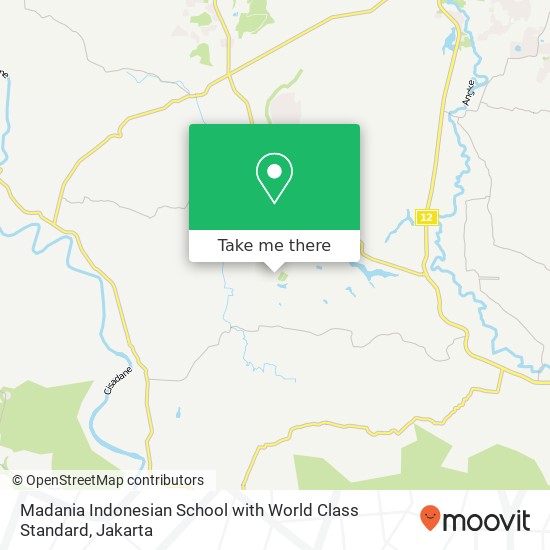 Madania Indonesian School with World Class Standard map
