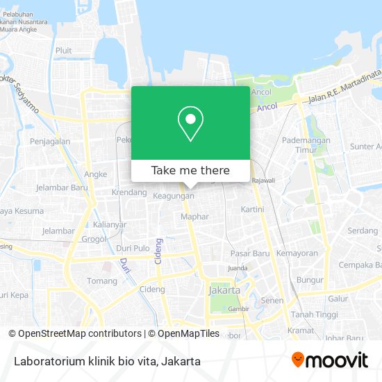 Laboratorium klinik bio vita map