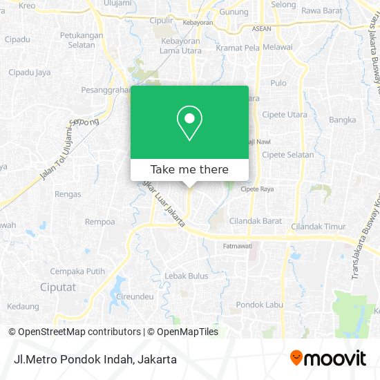 Jl.Metro Pondok Indah map