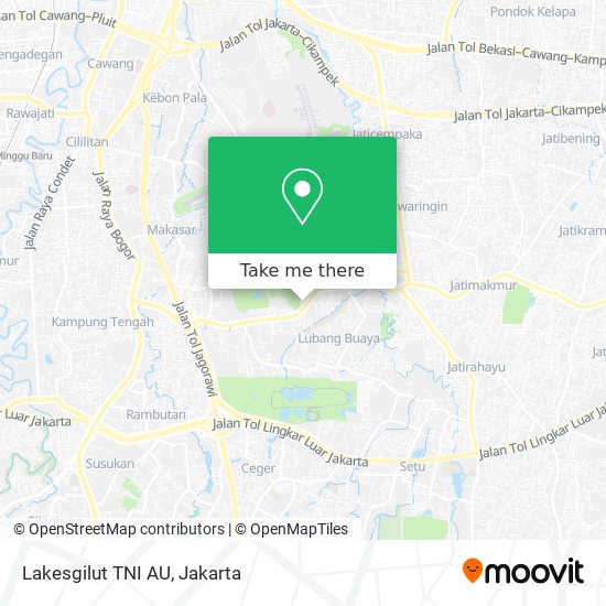 Lakesgilut TNI AU map