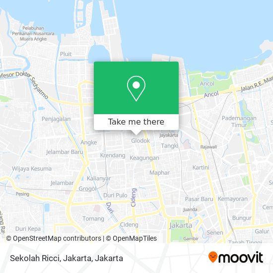 Sekolah Ricci, Jakarta map