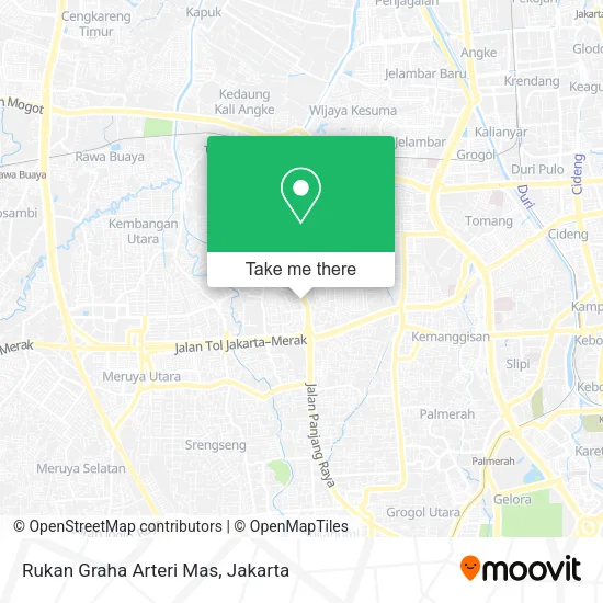 Rukan Graha Arteri Mas map