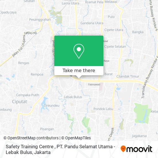 Safety Training Centre , PT. Pandu Selamat Utama - Lebak Bulus map