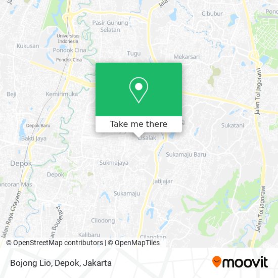 Bojong Lio, Depok map