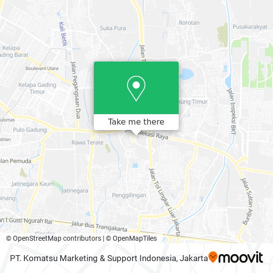 PT. Komatsu Marketing & Support Indonesia map