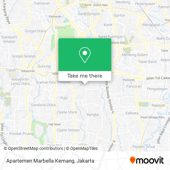 Apartemen Marbella Kemang map