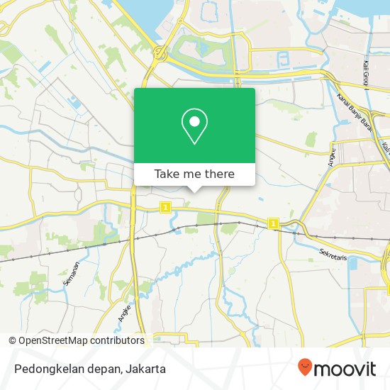 Pedongkelan depan map