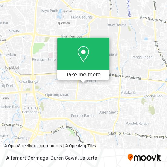 Alfamart Dermaga, Duren Sawit map