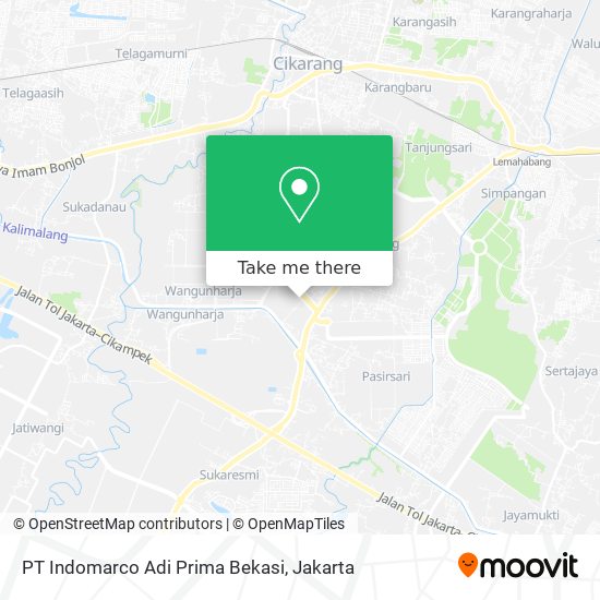 PT Indomarco Adi Prima Bekasi map