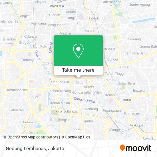 Gedung Lemhanas map