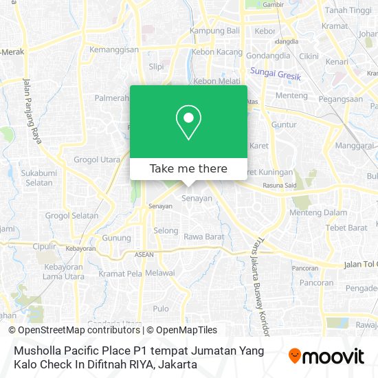 Musholla Pacific Place P1 tempat Jumatan Yang Kalo  Check In Difitnah RIYA map