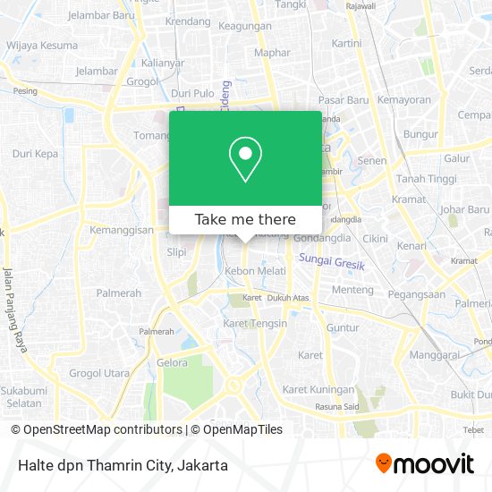 Halte dpn Thamrin City map