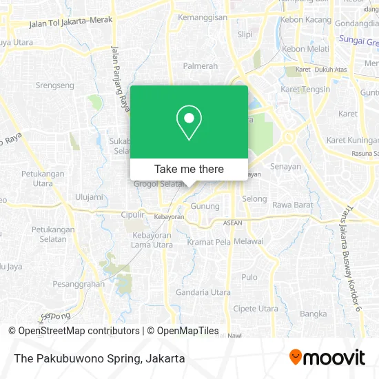 The Pakubuwono Spring map