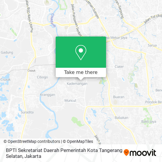 BPTI Sekretariat Daerah Pemerintah Kota Tangerang Selatan map