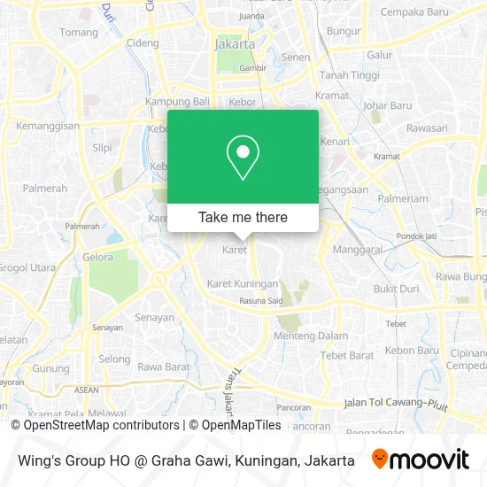 Wing's Group HO @ Graha Gawi, Kuningan map