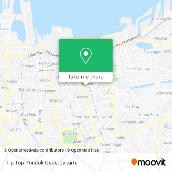 Tip Top Pondok Gede map
