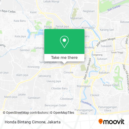 Honda Bintang Cimone map