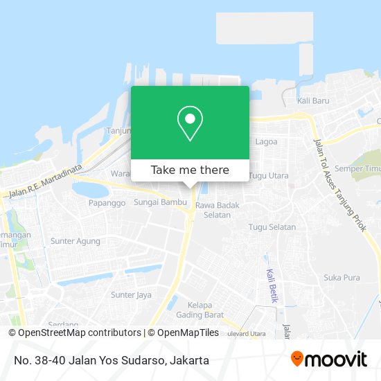 No. 38-40 Jalan Yos Sudarso map