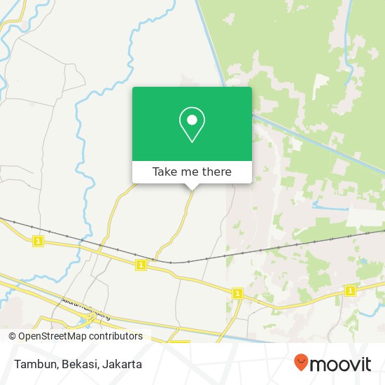 Tambun, Bekasi map