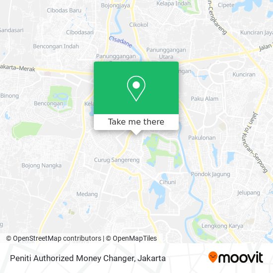 Peniti Authorized Money Changer map