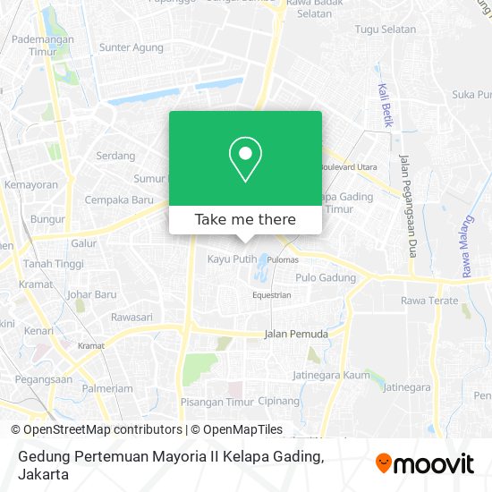 Gedung Pertemuan Mayoria II Kelapa Gading map