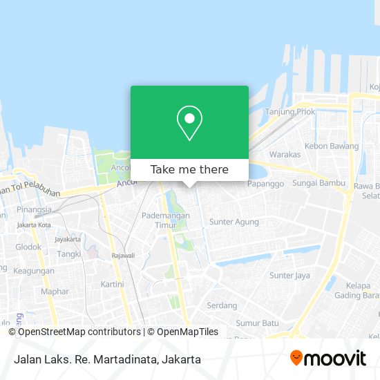 Jalan Laks. Re. Martadinata map