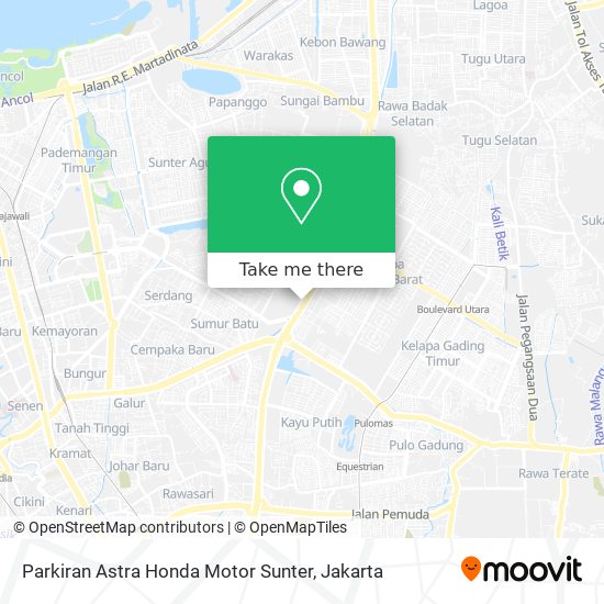 Parkiran Astra Honda Motor Sunter map