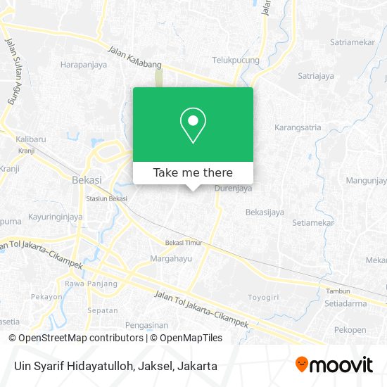 Uin Syarif Hidayatulloh, Jaksel map